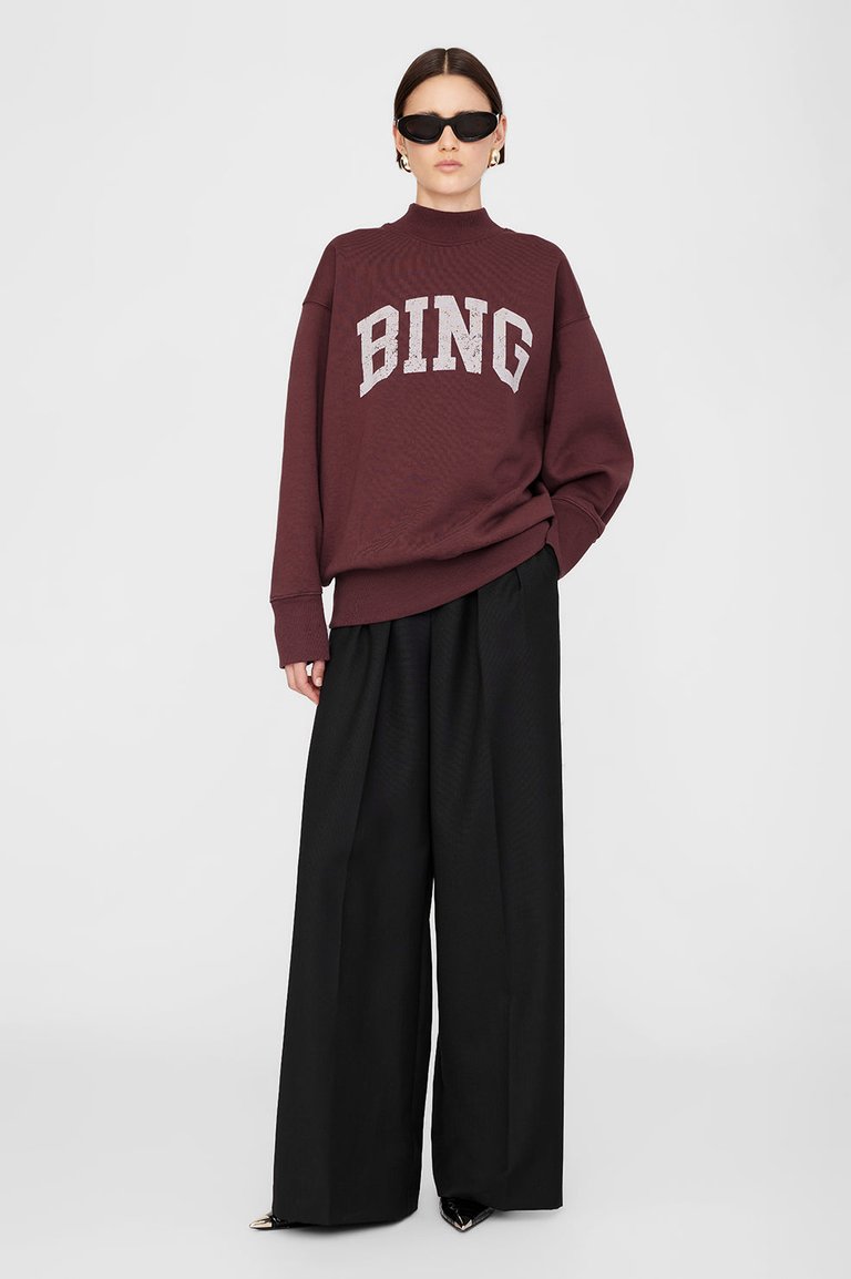 Bradie Sweatshirt Bing - Deep Burgundy