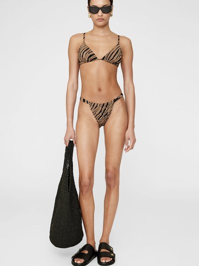 ANINE BING Brielle Bikini Top - Tiger Shell Print product