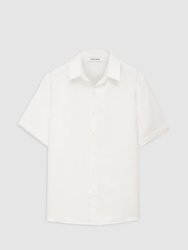 Bruni Shirt - White Linen Blend