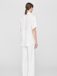 Bruni Shirt - White Linen Blend