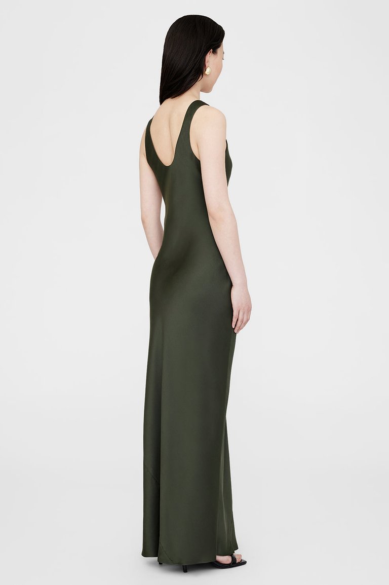 Camille Dress - Dark Olive