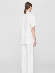 Carrie Pant - White Linen Blend