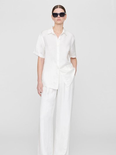 ANINE BING Carrie Pant - White Linen Blend product