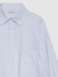 Chrissy Shirt - Blue And White Stripe