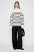 Courtney Sweater - Ivory and Black Stripe - Ivory And Black Stripe