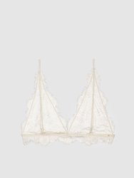Delicate Lace Bra - Ivory