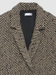 Diana Blazer - Cream and Black Fishbone