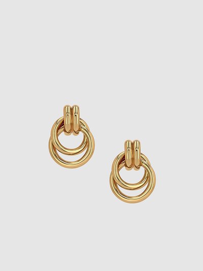 ANINE BING Double Knot Earrings - Gold product