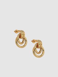 Double Knot Earrings - Gold