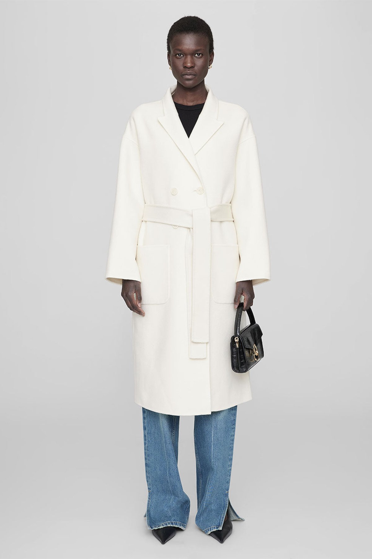 ANINE BING Ivory Dylan Coat Ivory Verishop