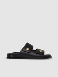 Ella Slides - Black - Black