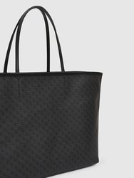 Emma Tote - Black Monogram Print