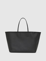 Emma Tote - Black Monogram Print