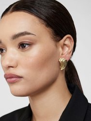 Fan Earrings - Gold