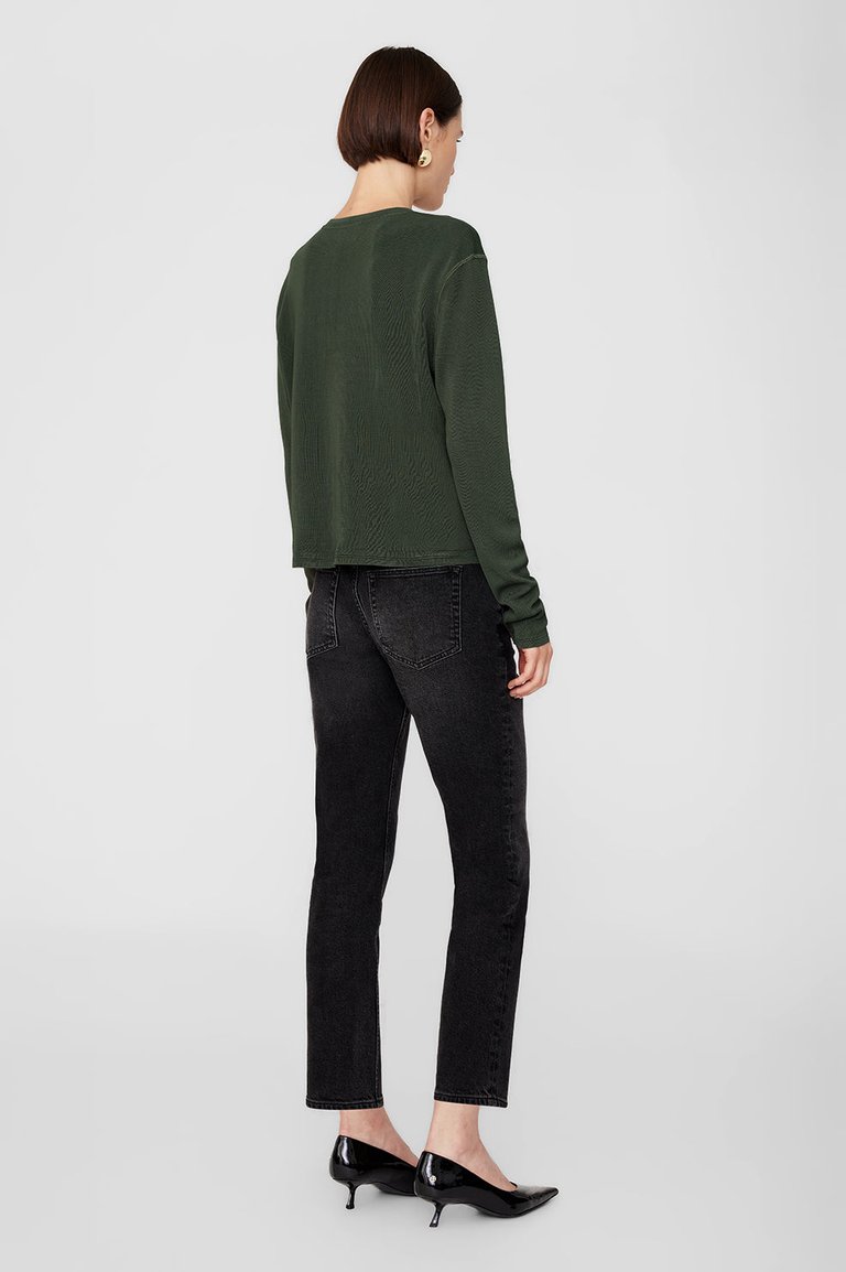 Giorgio Long Sleeve Sweater - Dark Olive