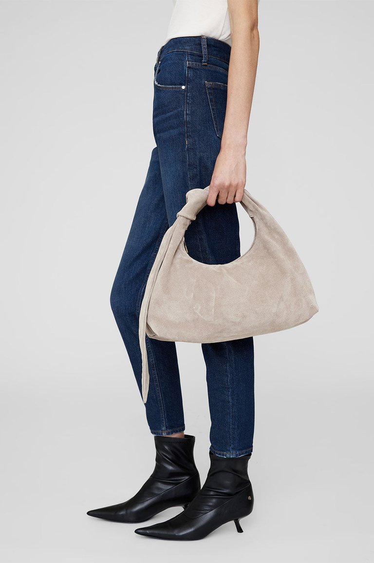 Grace Bag - Taupe Suede