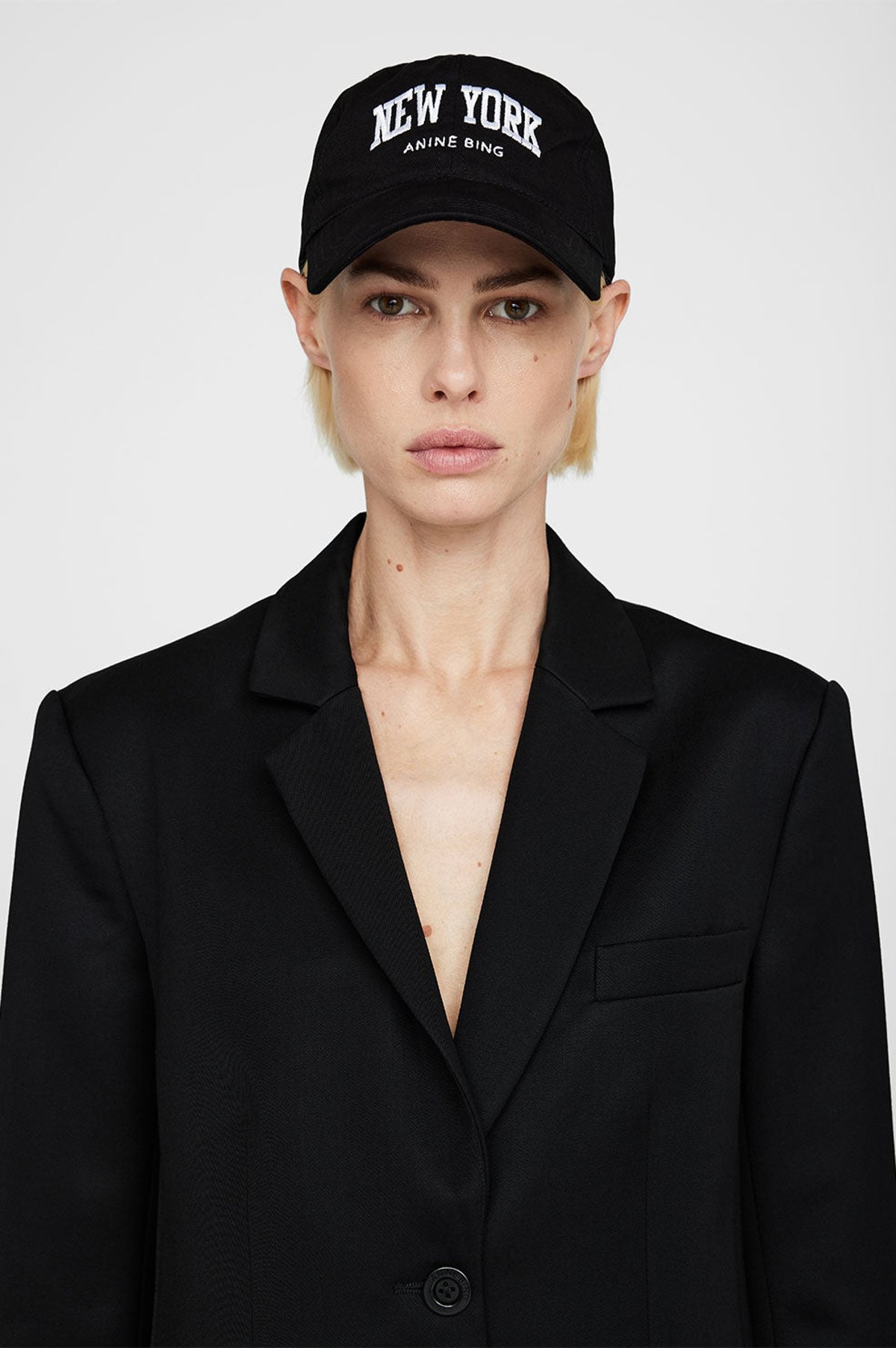 ANINE BING: Black Jeremy Baseball Cap