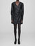 Joey Vegan Leather Mini Dress - Black