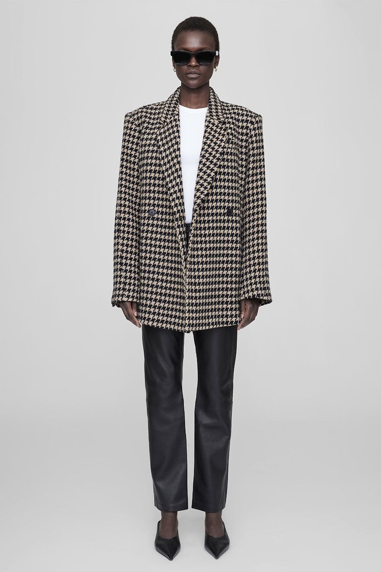 Kaia Blazer - Houndstooth - Houndstooth