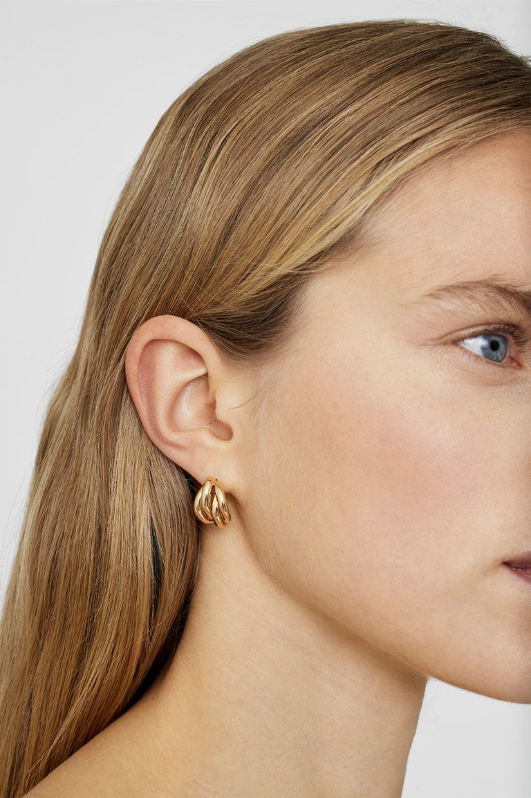 Knot Earrings - Gold