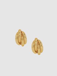 Knot Earrings - Gold - Gold
