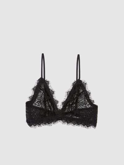 ANINE BING Lace Bra With Trim - Black product