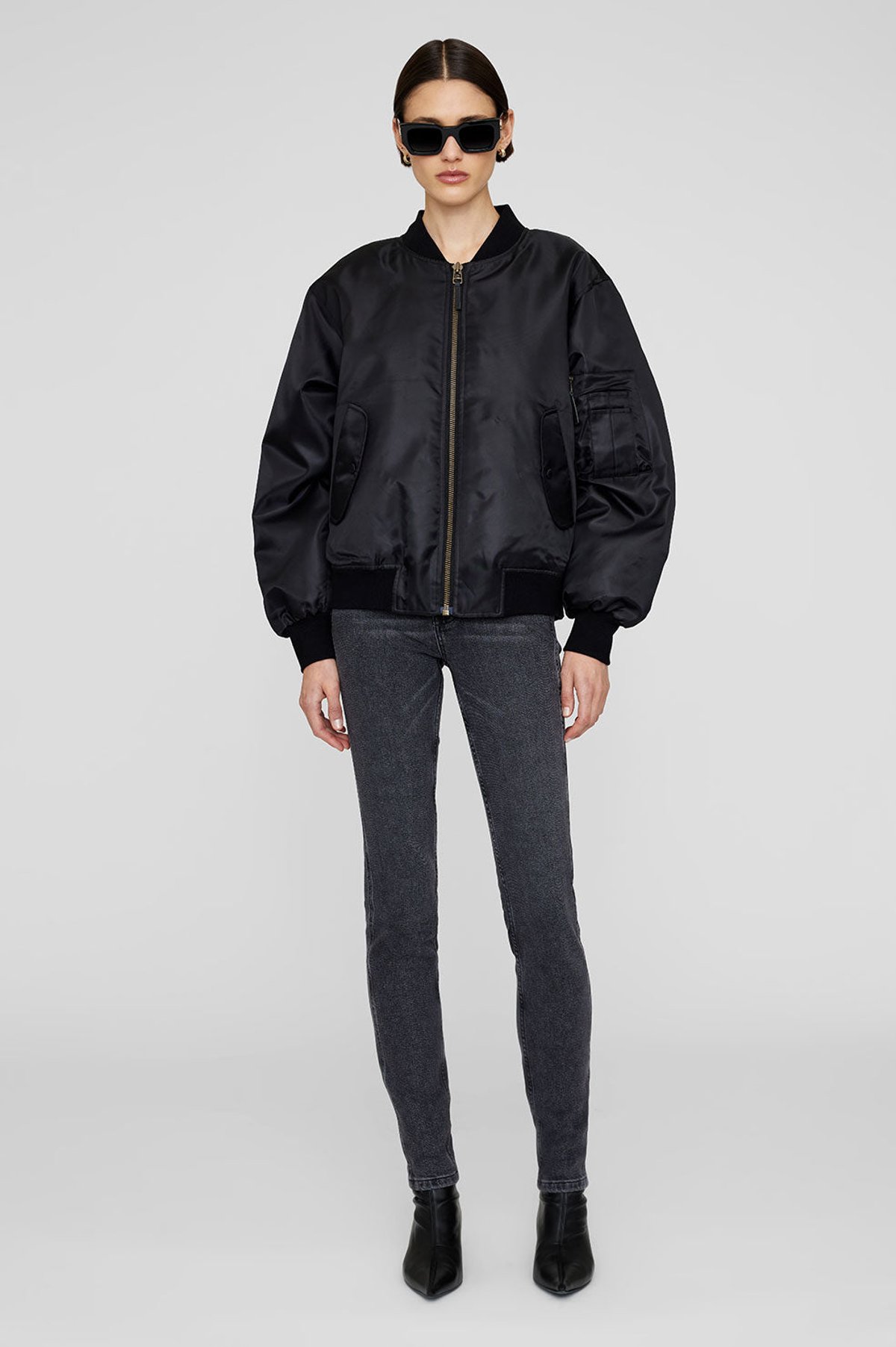 ANINE BING Black Leon Bomber Black Verishop