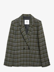 Madeleine Blazer - Green Plaid