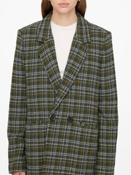 Madeleine Blazer - Green Plaid