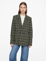 Madeleine Blazer - Green Plaid - Green Plaid