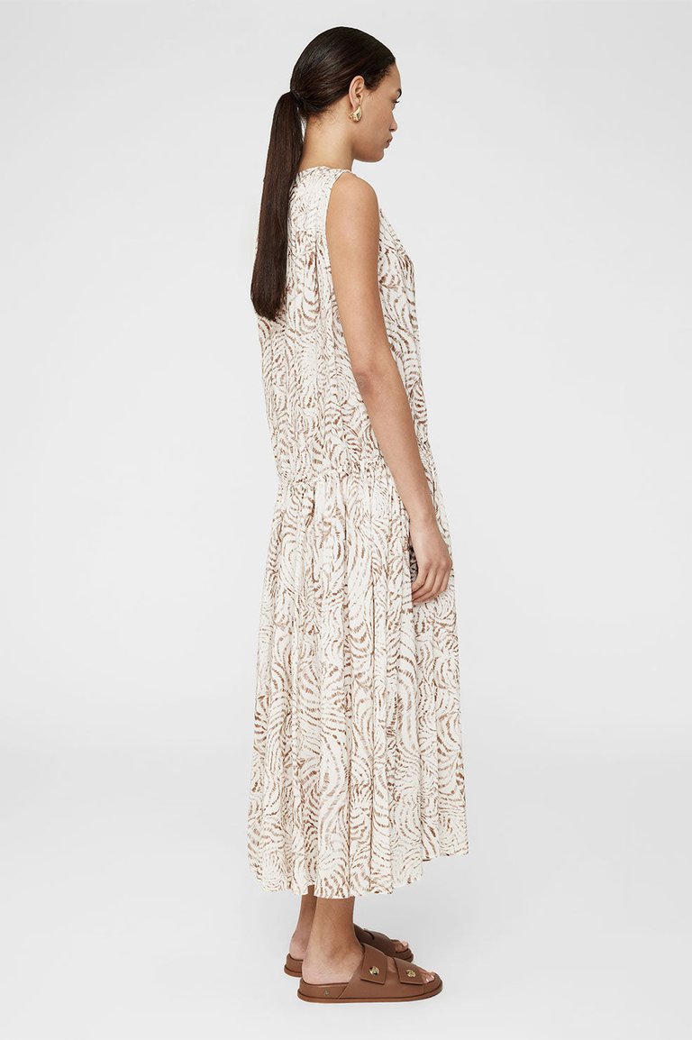 Mia Dress - Sand Seashell Print