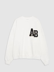 Miles Oversized Sweatshirt Letterman - Off White