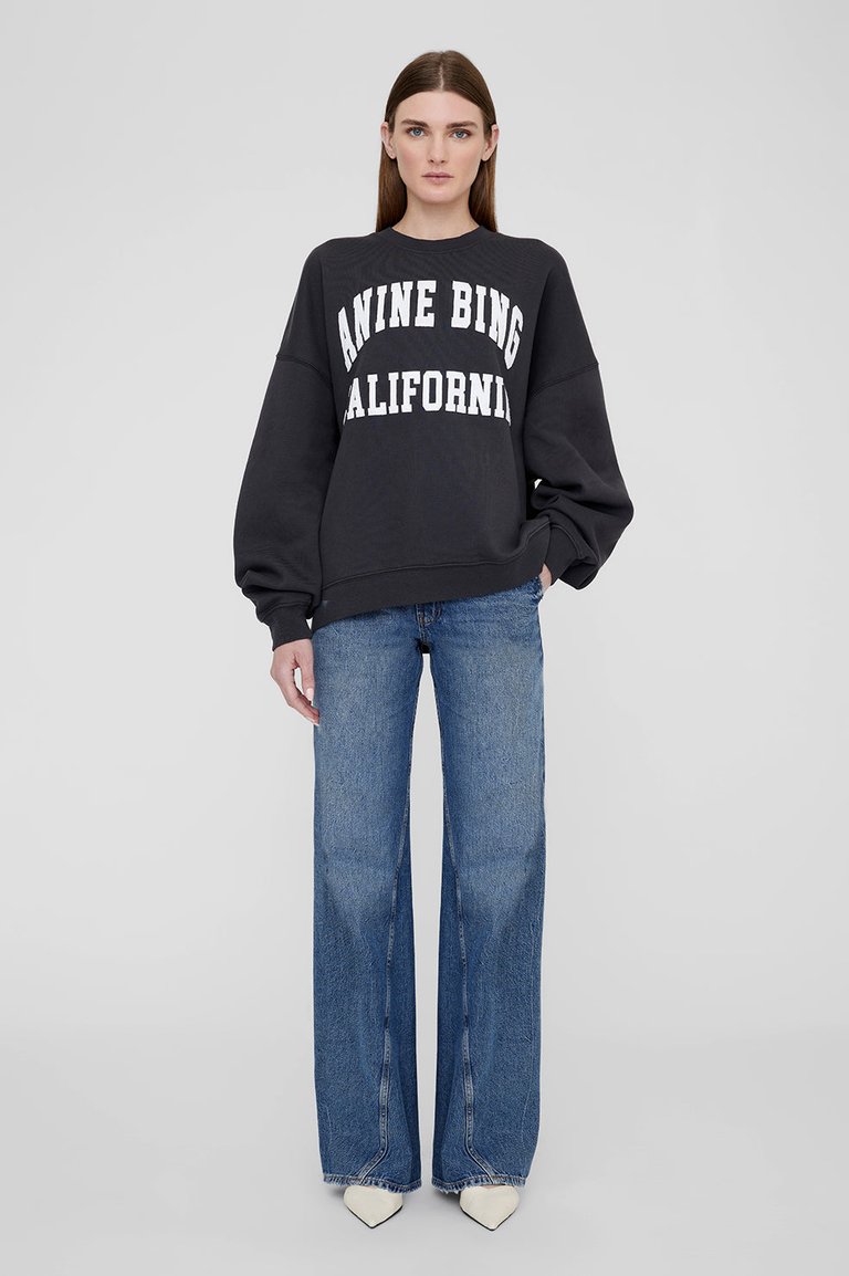 Miles Sweatshirt Anine Bing - Vintage Black - Vintage Black