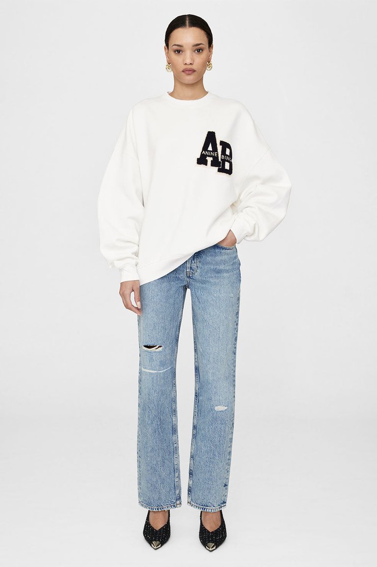 Miles Sweatshirt Letterman - Off White - Off White