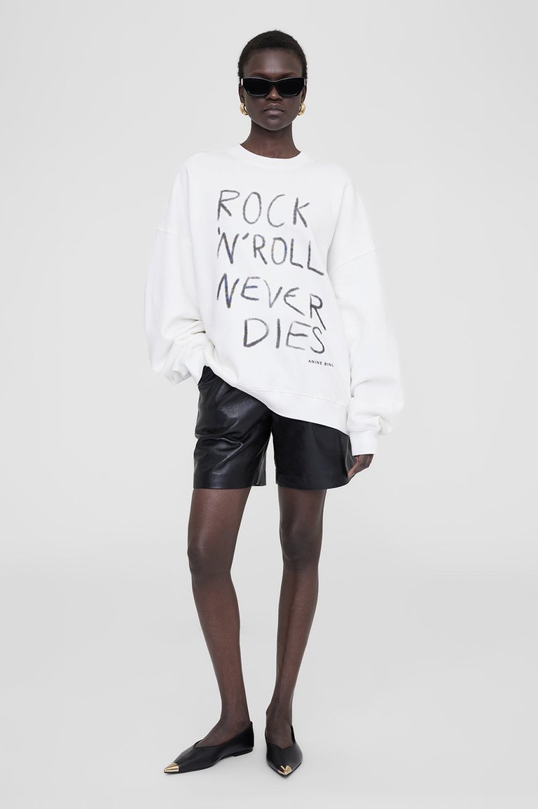 Miles Sweatshirt Rock N Roll - Ivory - Ivory