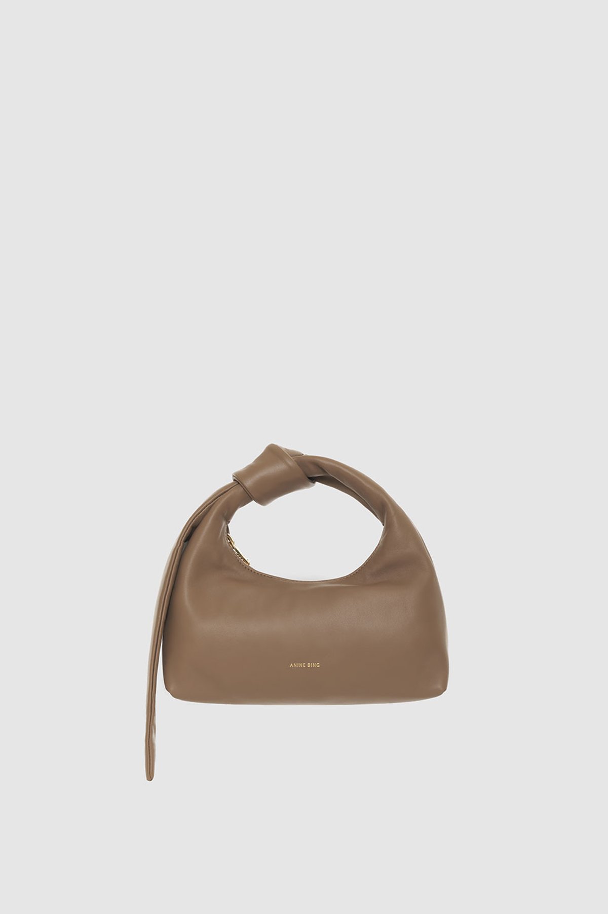 Anine Bing Grace Suede Bag - Taupe