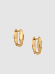 Oval Link Earrings - Gold - Gold