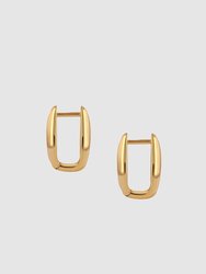 Oval Link Earrings - Gold
