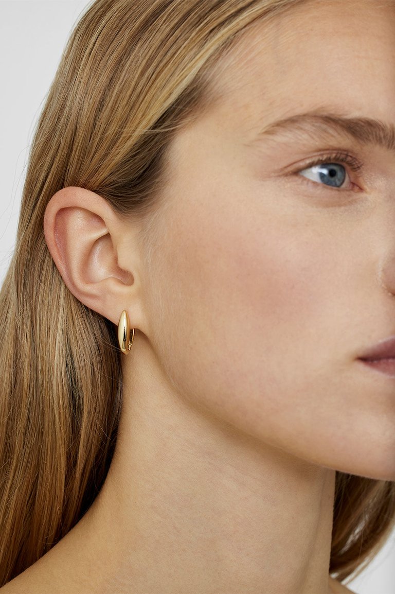 Oval Link Earrings - Gold