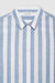 Plaza Shirt - White And Blue Stripe