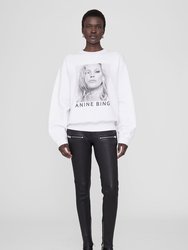 Ramona Sweatshirt Kate Moss - White - White