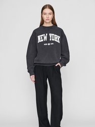 Ramona Sweatshirt University New York - Washed Black - Washed Black