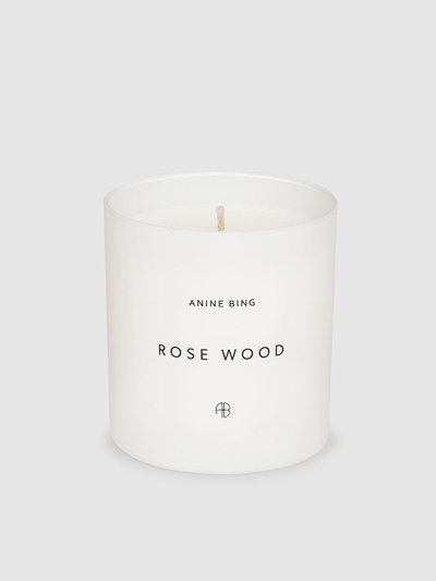 ANINE BING Rose Wood Candle - White product