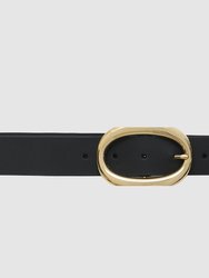 Signature Link Belt - Black With Gold