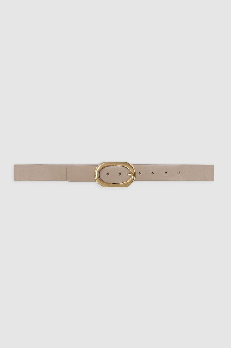 Signature Link Belt - Taupe - Taupe