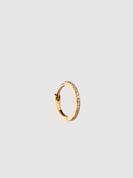 Small Diamond Hoop - Gold - Gold