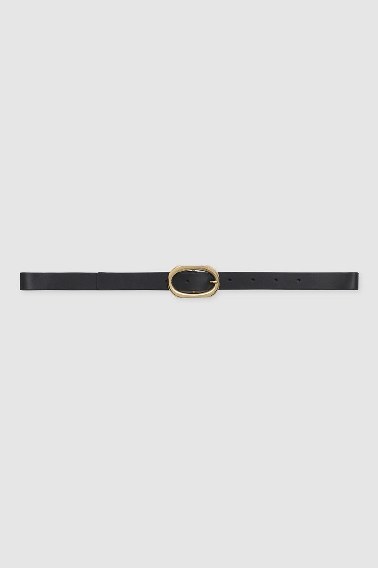Small Signature Link Belt - Black - Black