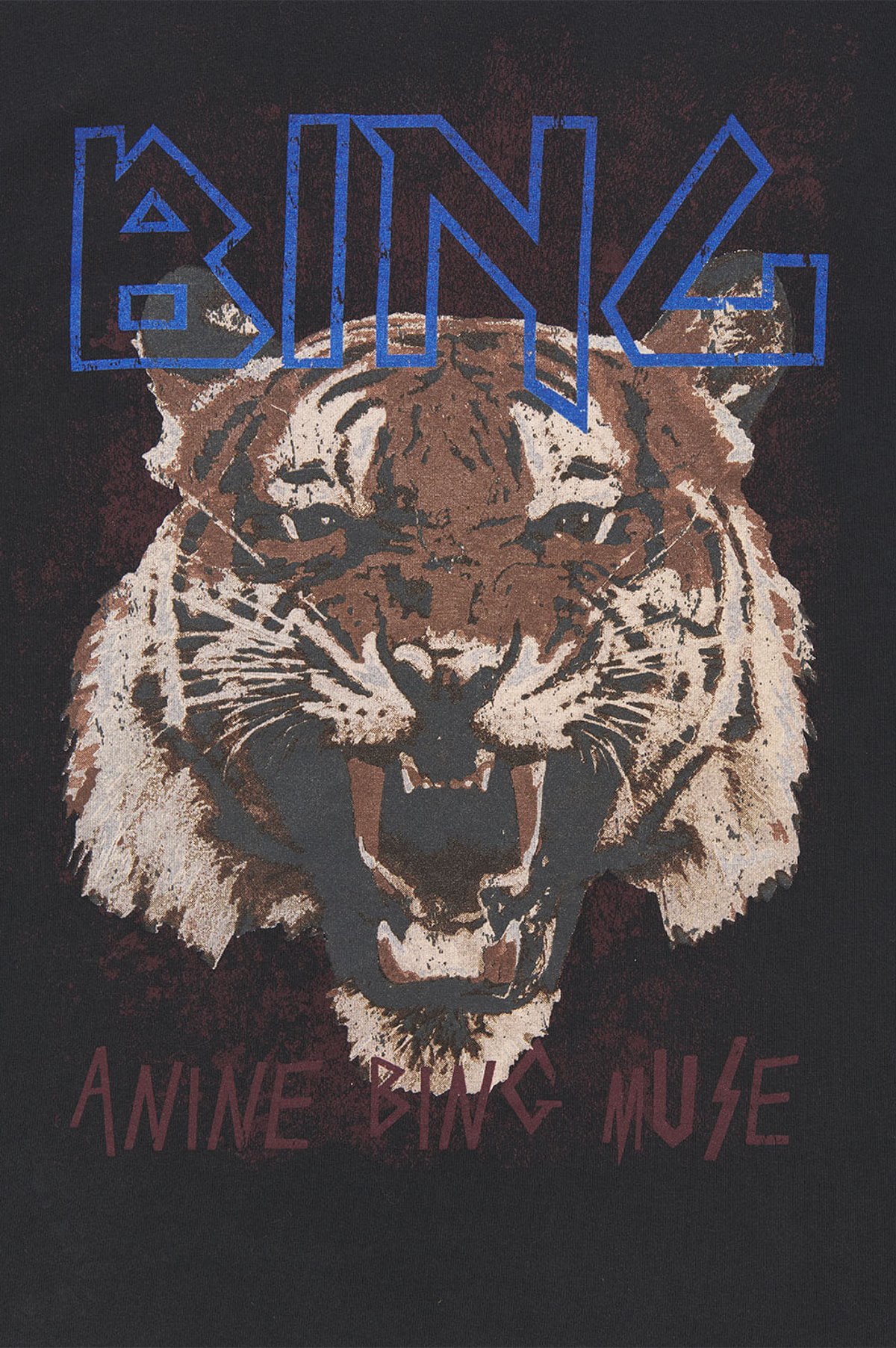 ANINE BING Black Tiger Tee Black Verishop