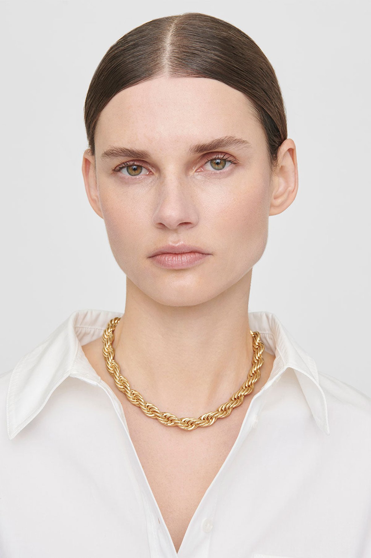 ANINE BING Classic Pearl Choker - Gold