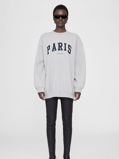 ANINE BING Tyler Sweatshirt Paris - Heather Grey product
